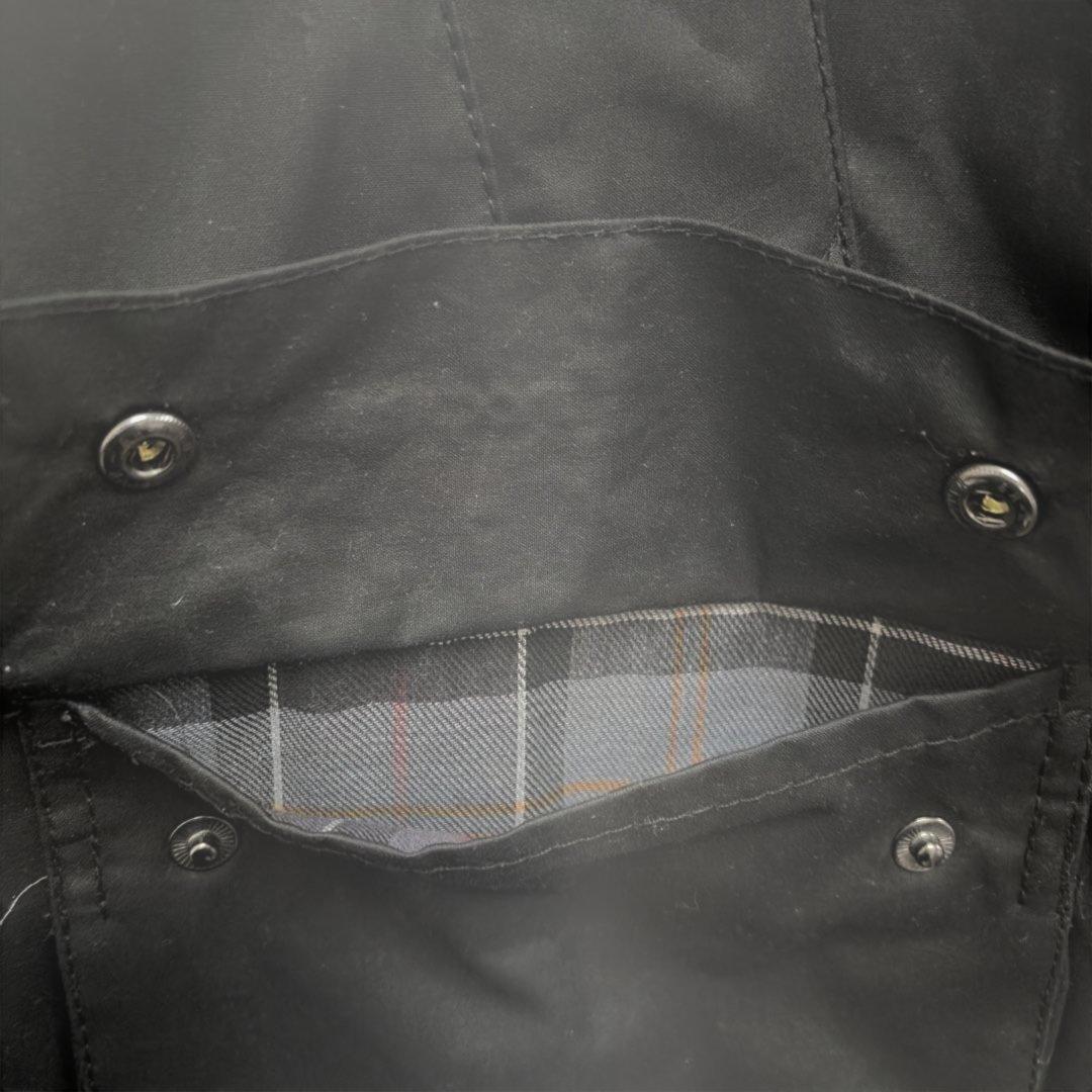 Barbour BEDALE ワックス コットン ブルゾン 42 ブラック