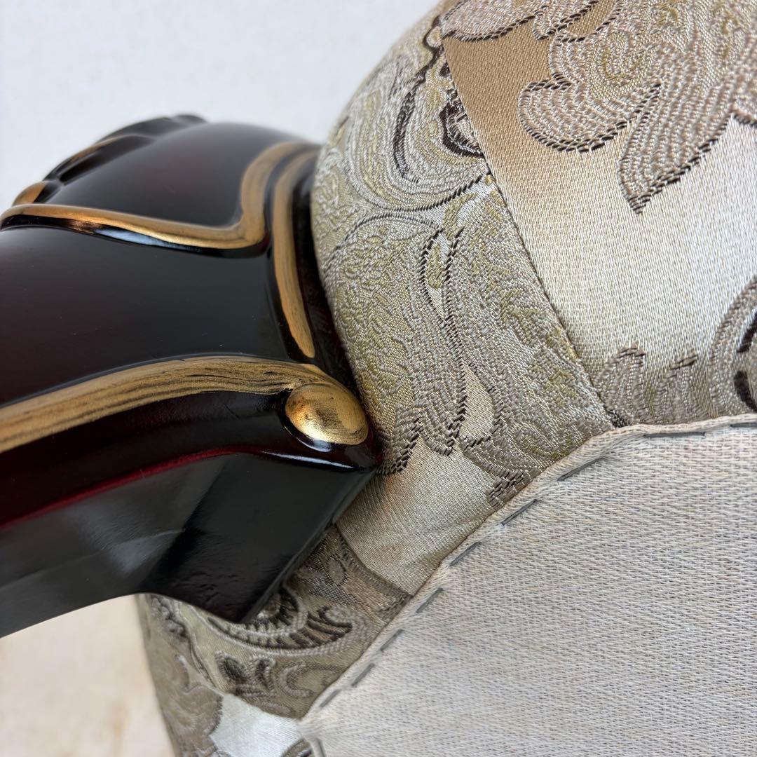 送料無料 アンティーク調チェア フットスツール 椅子 オットマン 猫脚 猫足