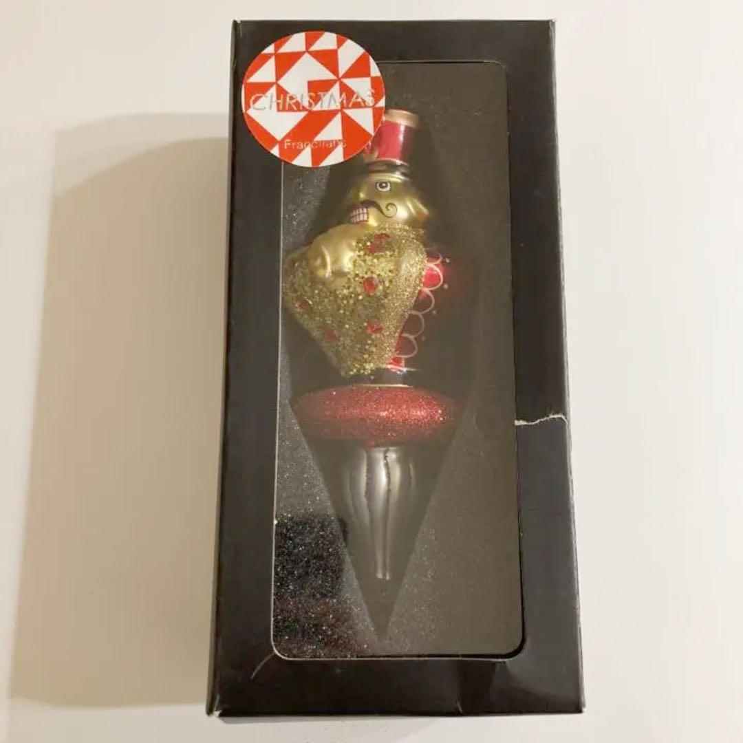 フランフラン ガラス オーナメント クリスマス くるみ割り人形