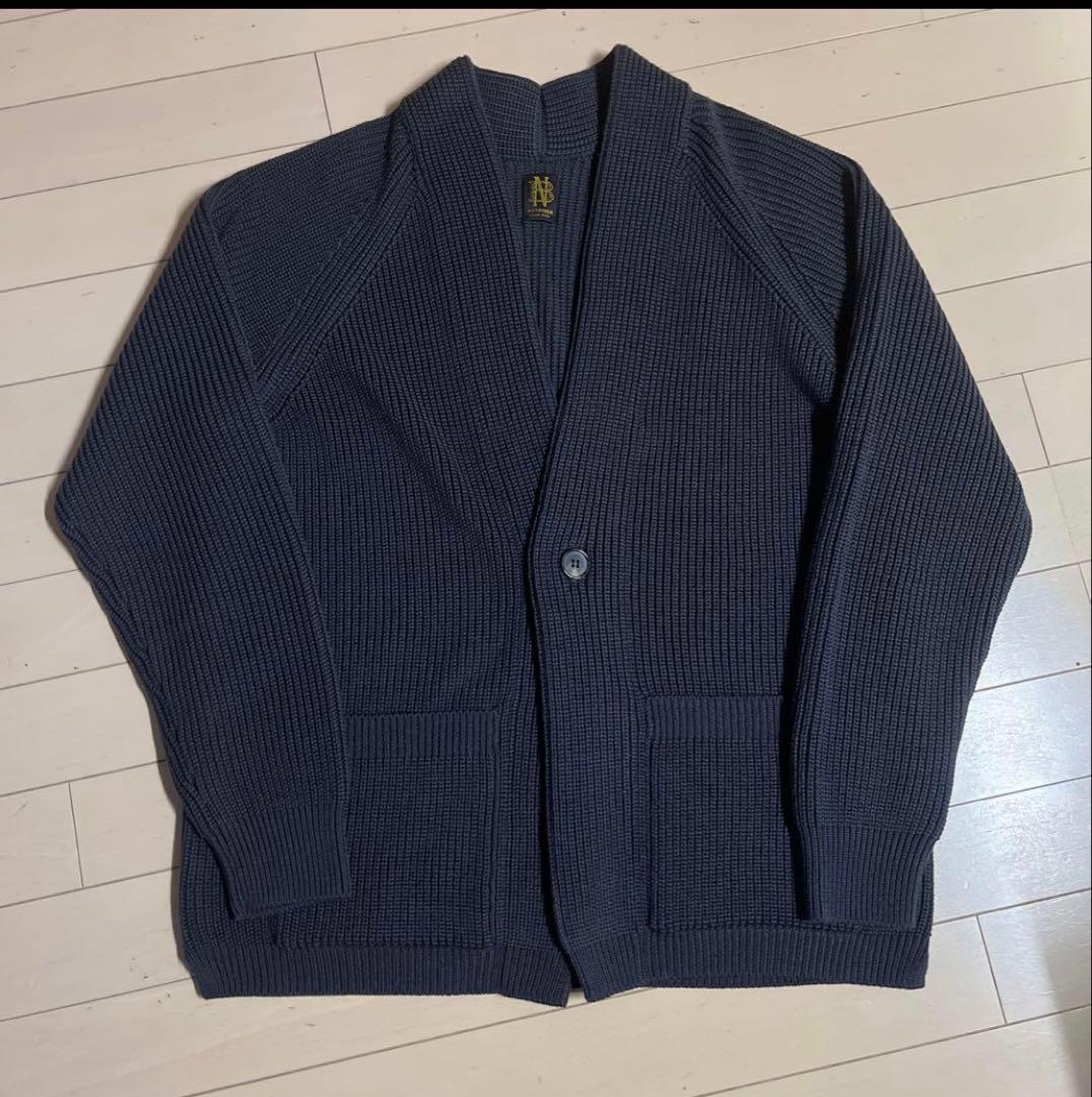 ＜BATONER（バトナー）＞ １ボタン ショール カーディガン