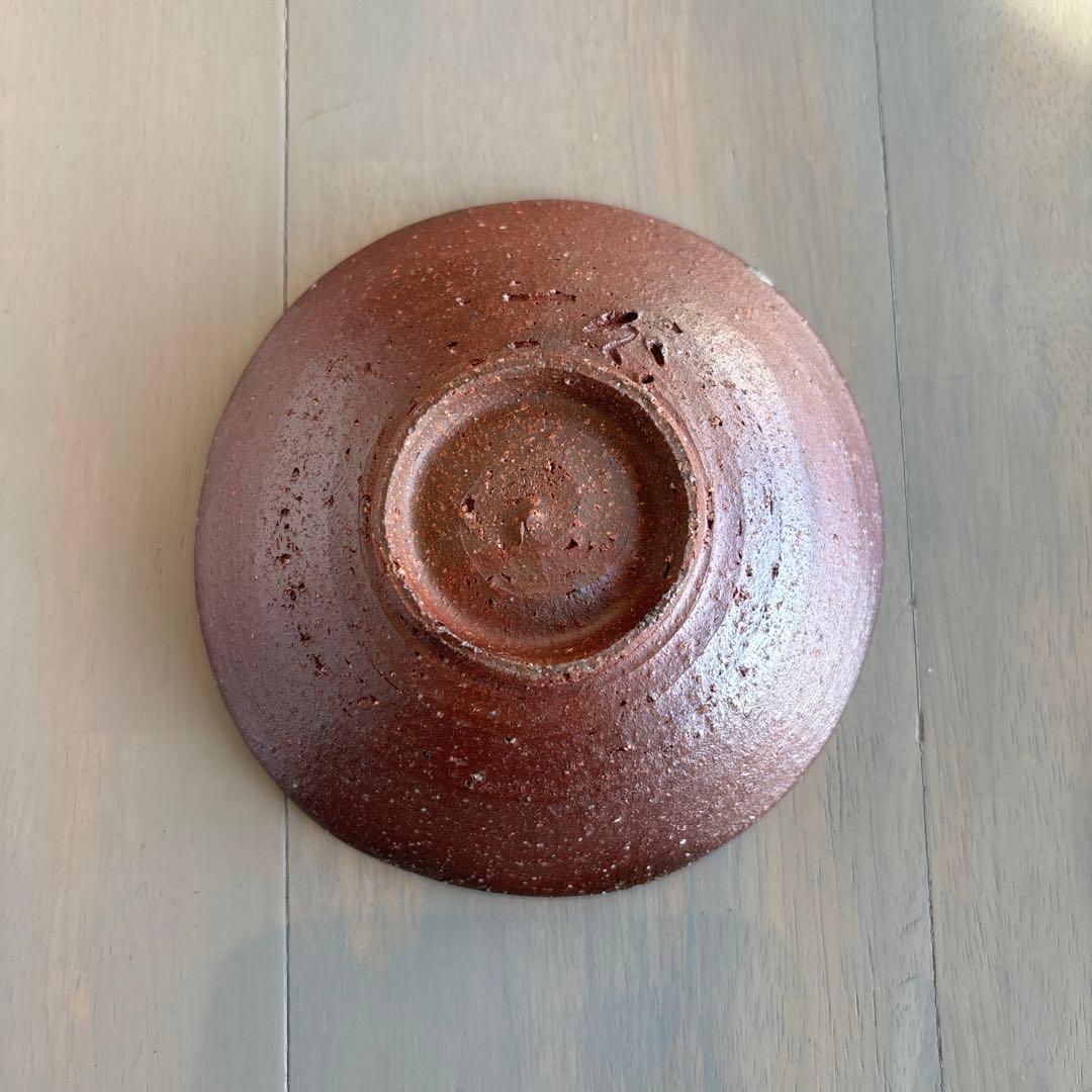 りんご姫　備前焼　皿と椀