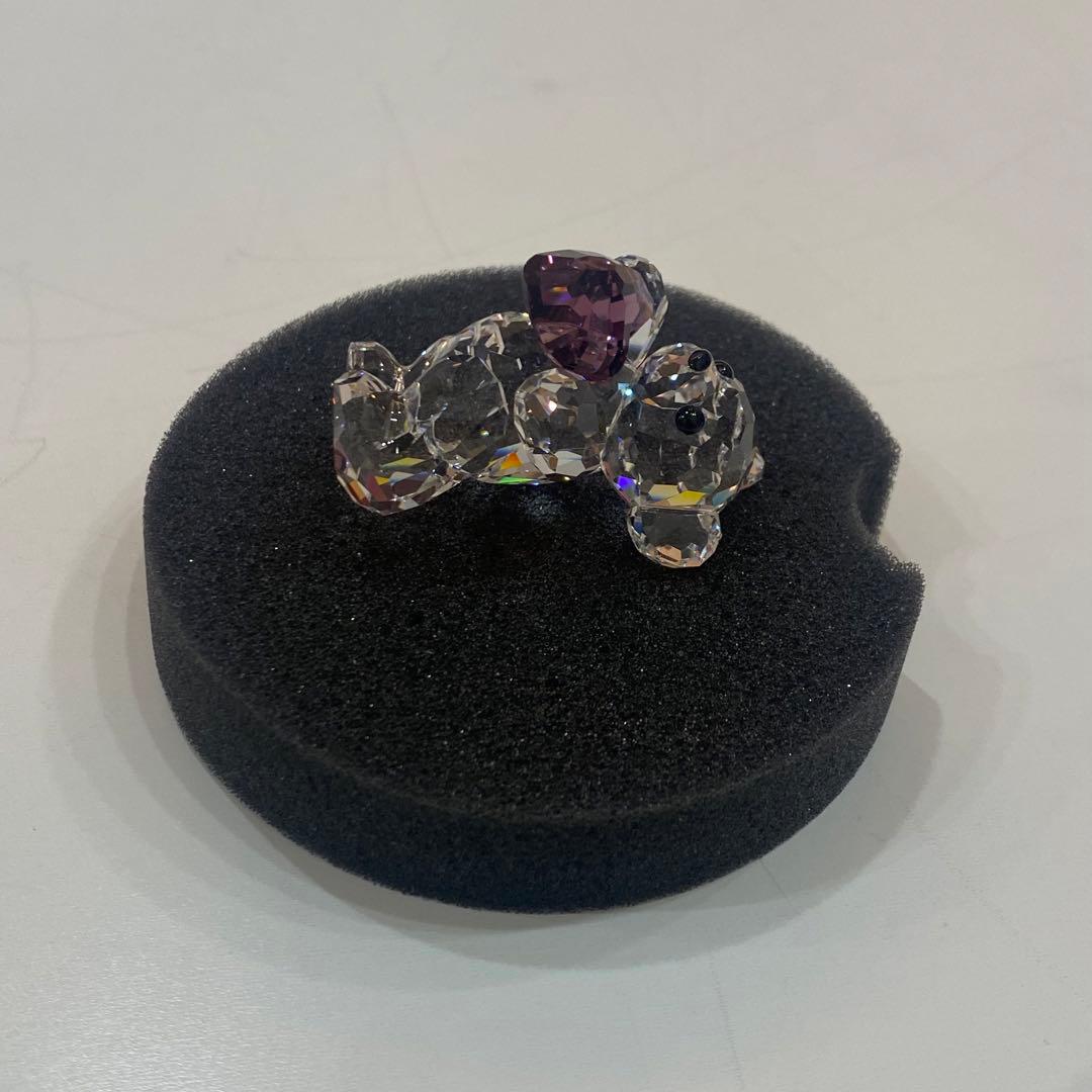 美品sh1178Swarovski スワロフスキークリスタルベア 置物