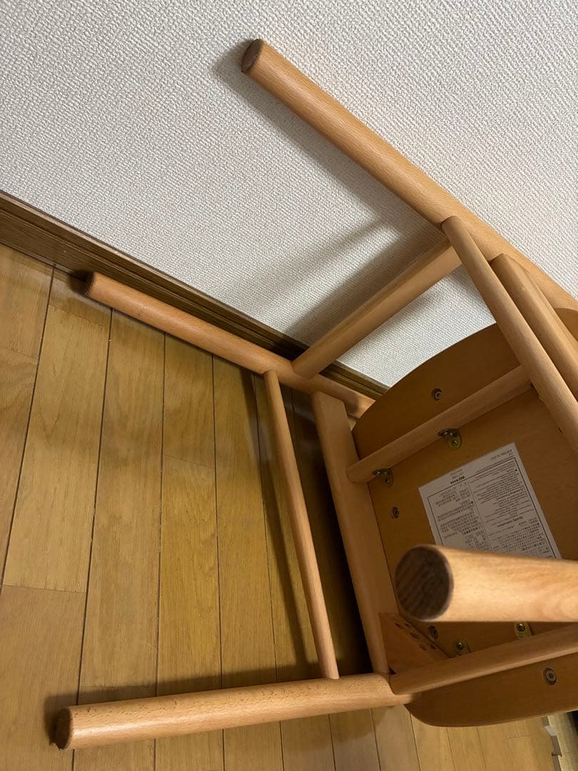 無印良品　ラウンドチェア 布座 ブナ材