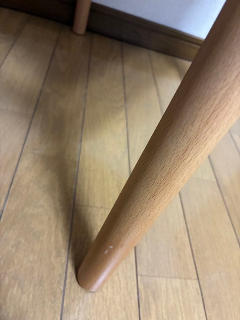 無印良品　ラウンドチェア 布座 ブナ材