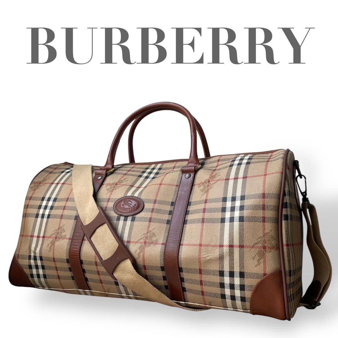 バッグ Burberrys Nova Check Boston Bag