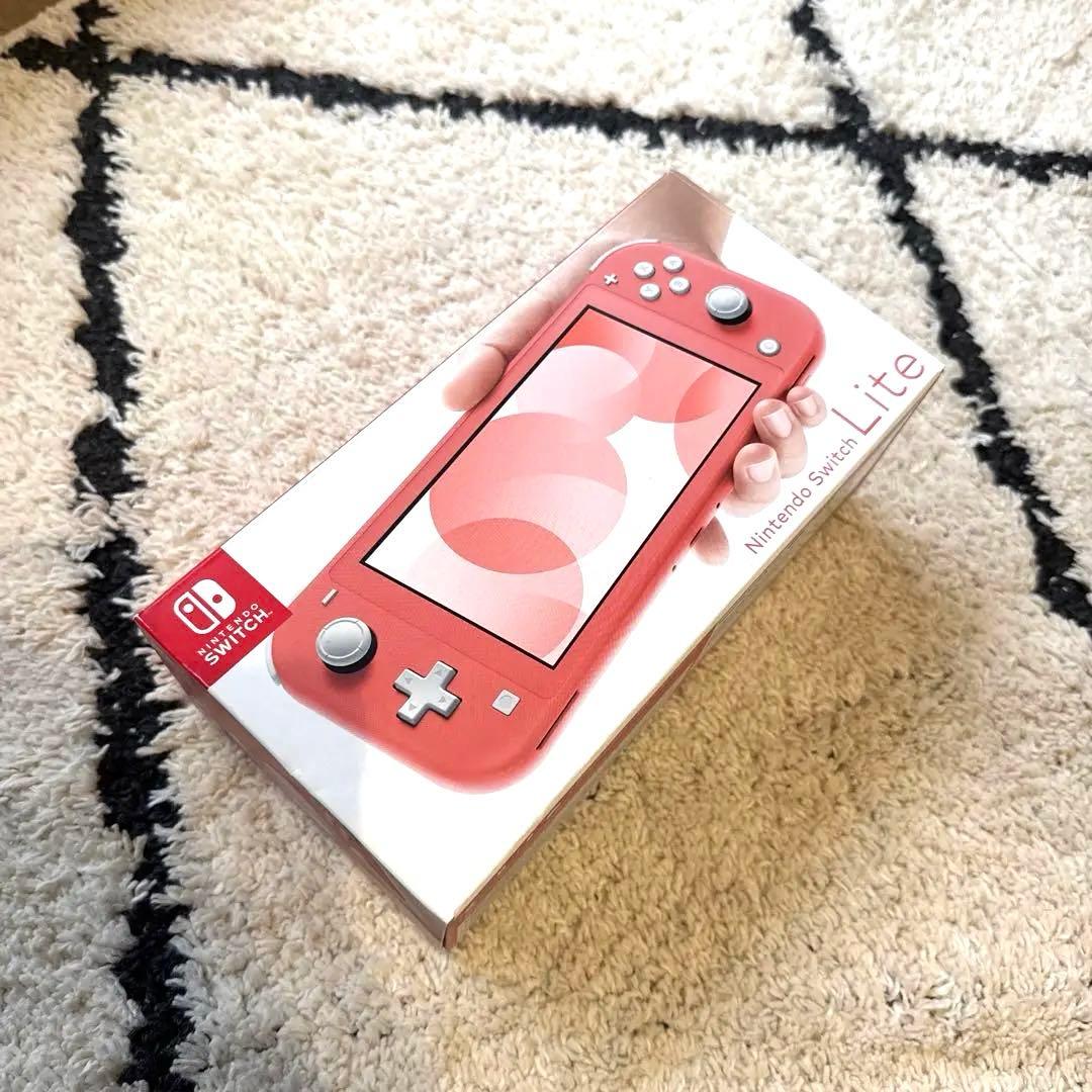Nintendo Switch Lite コーラル ピンク 本体 箱 充電器