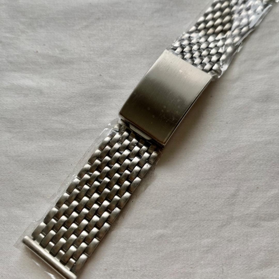 【未使用】Mr Beads 20mm 9連ライスブレス ステンレスバンド