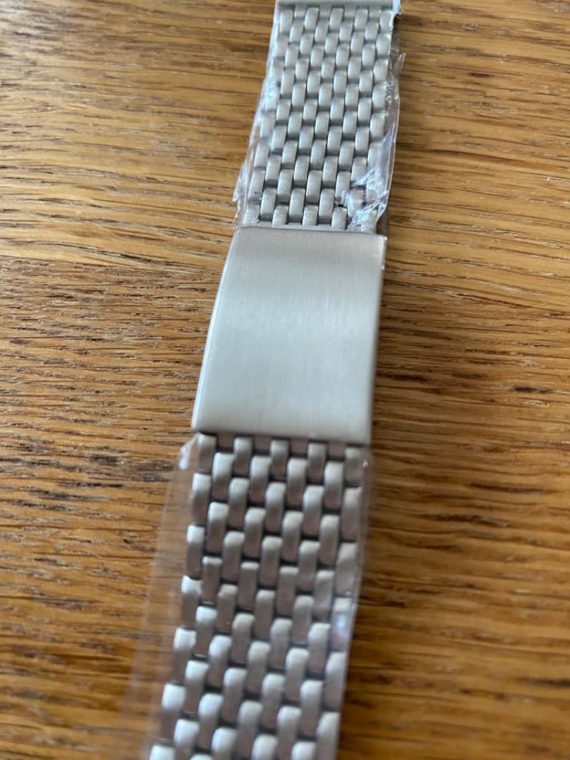 【未使用】Mr Beads 20mm 9連ライスブレス ステンレスバンド