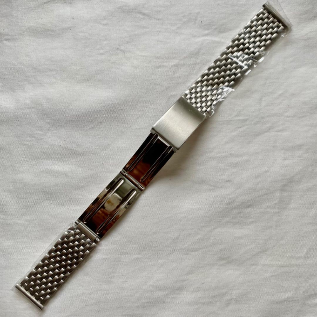 【未使用】Mr Beads 20mm 9連ライスブレス ステンレスバンド