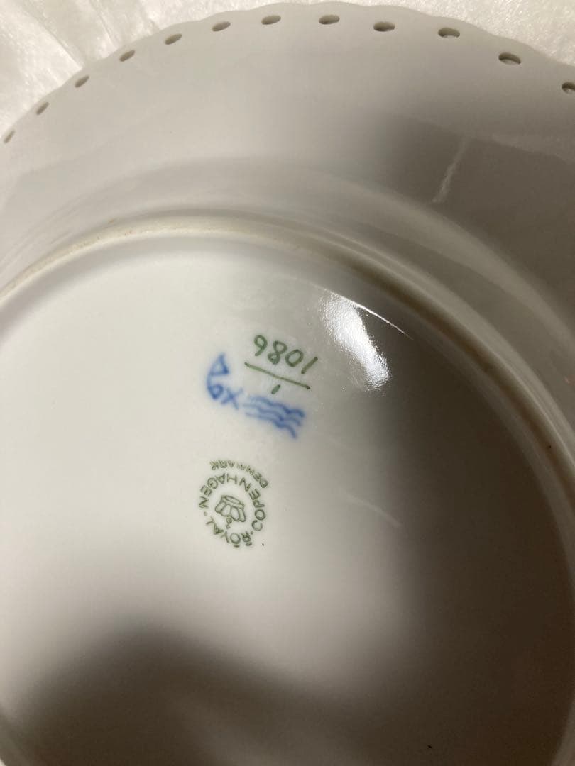 【値下げしました】ロイヤルコペンハーゲン　フルレース　19cmディナープレート