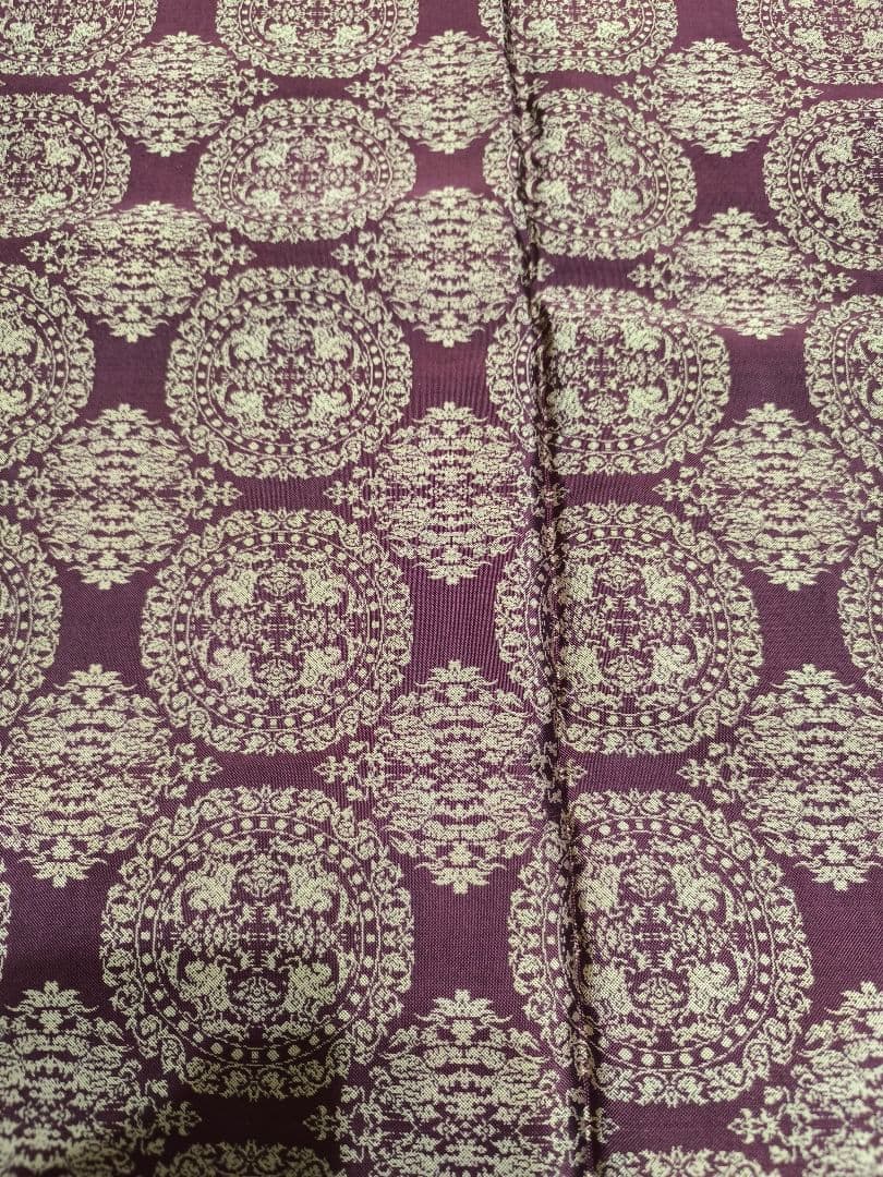 【超希少116cm大判】龍村美術織物 非売品 大阪証券取引所記念 四天王狩猟文錦