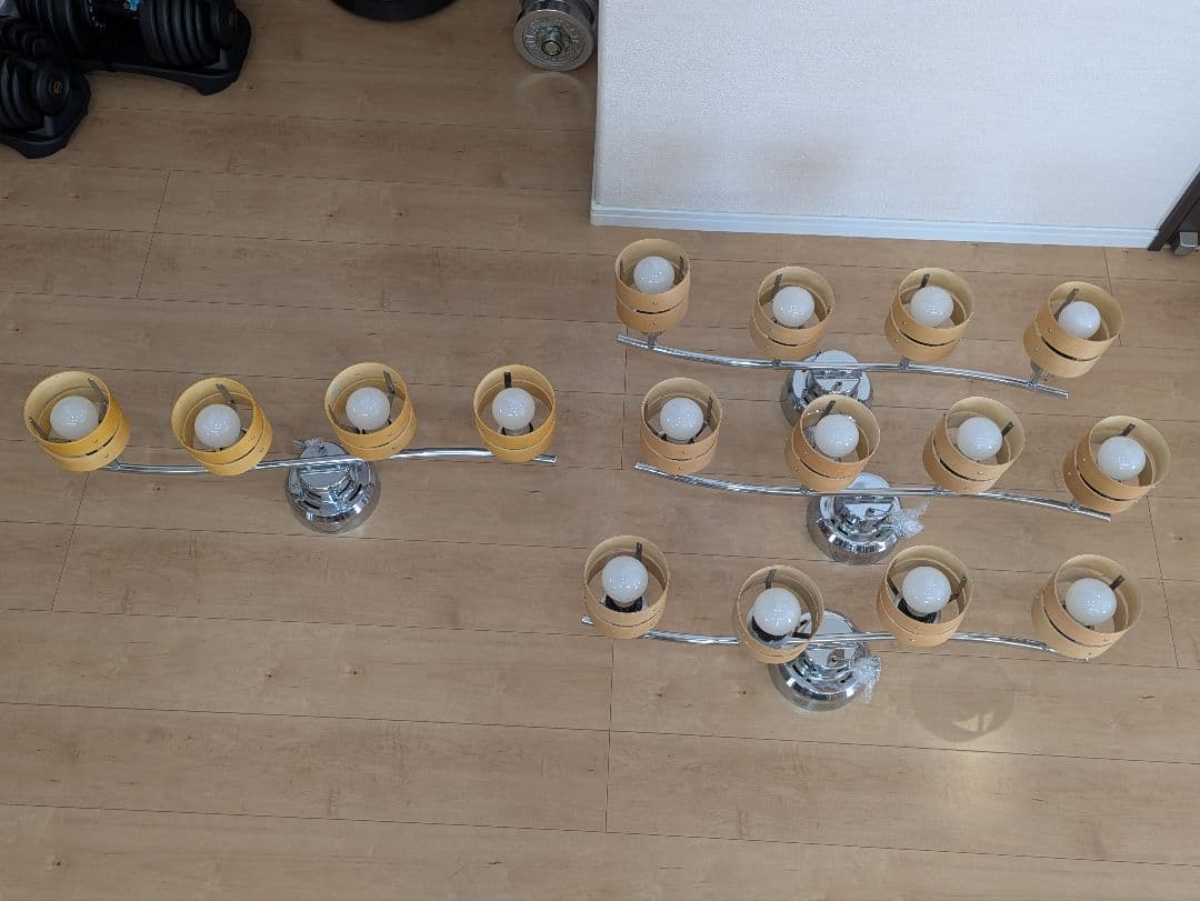 日昇 スポットシーリングライト4灯 BBS-049C 3個＋BBS-113 1個