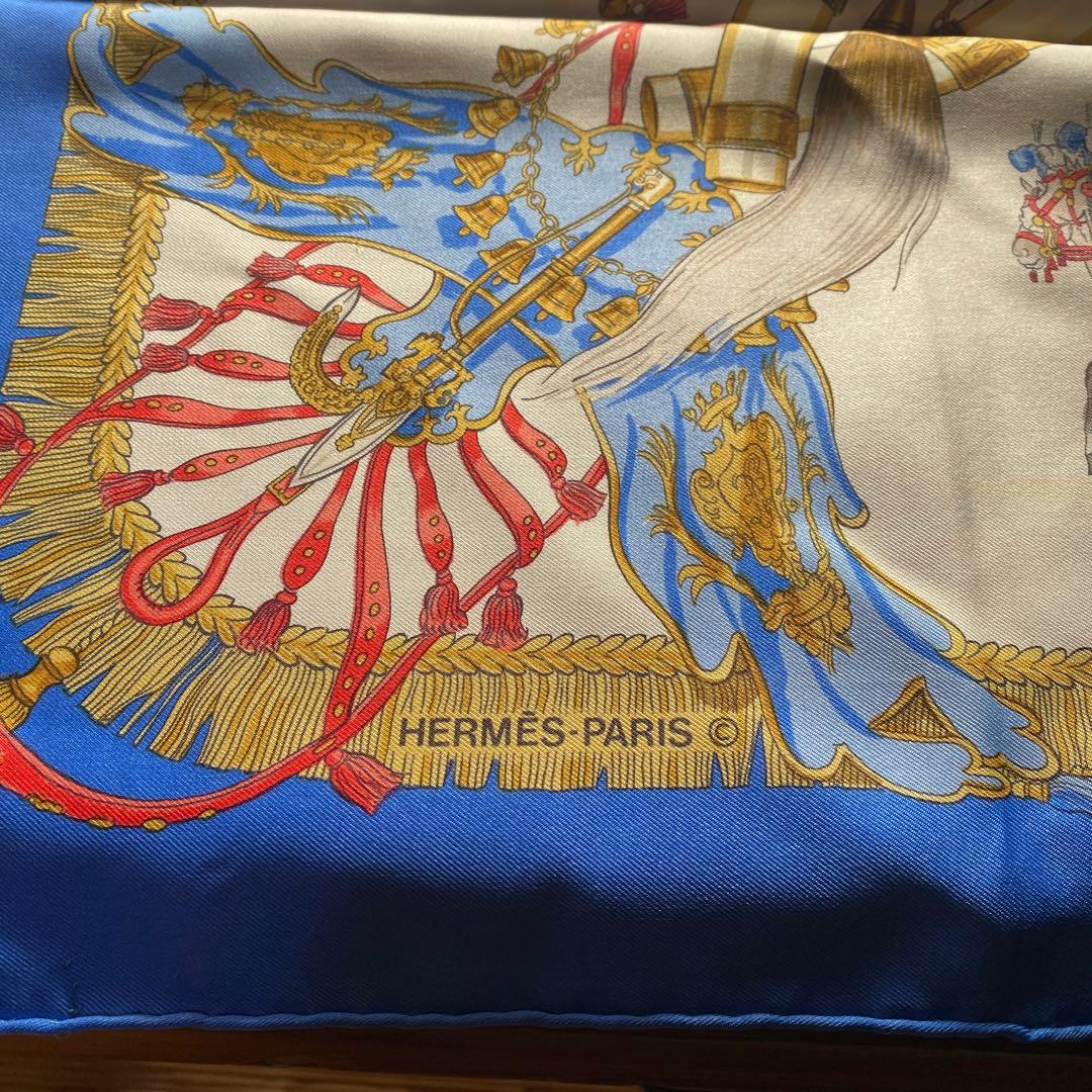 エルメス　カレ90 フランスとインドの馬飾り