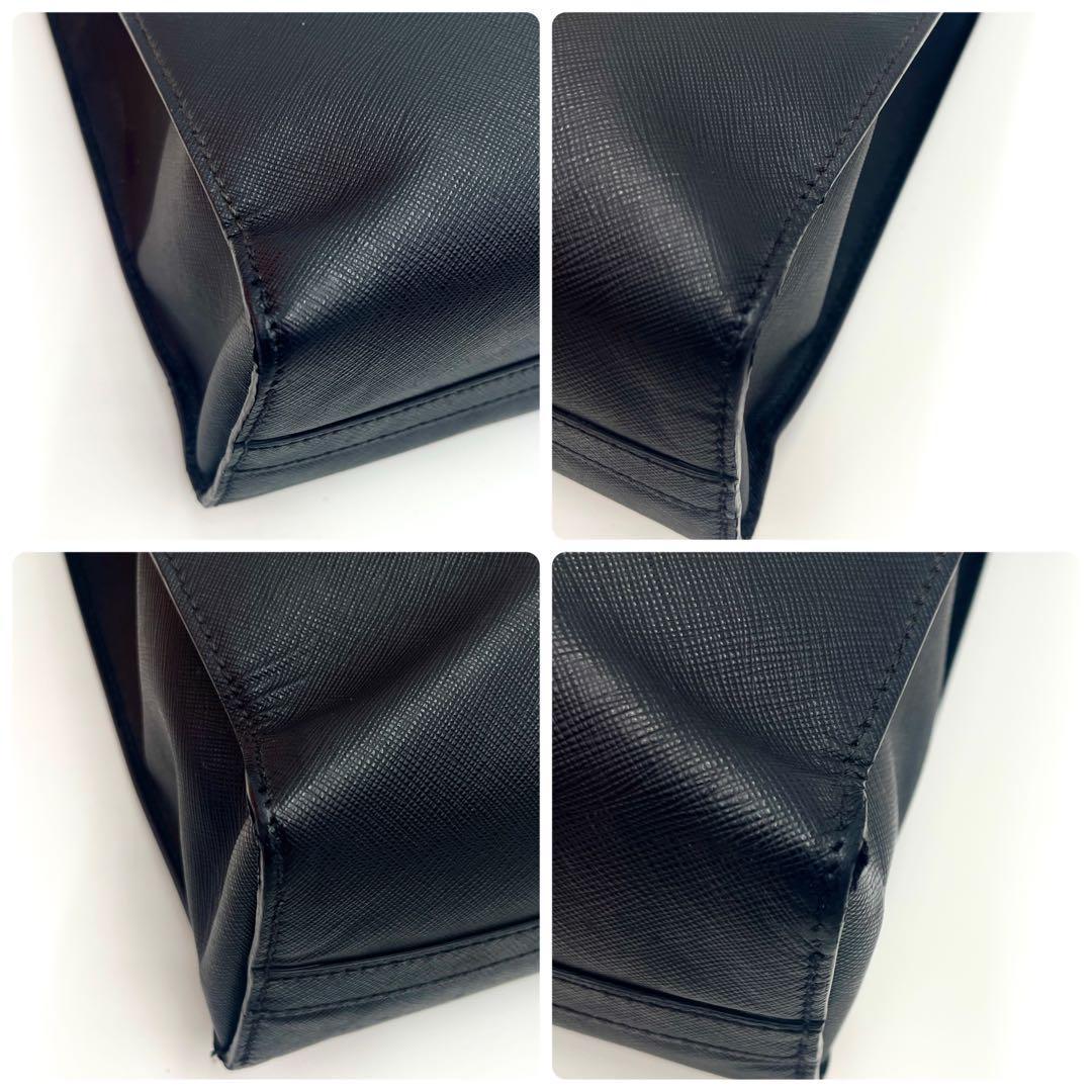 【現行/定価53万】プラダ トートバッグ ビジネスバッグ サフィアーノレザー 黒