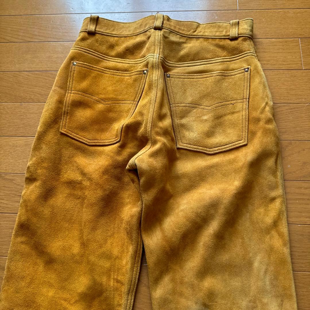 鹿皮ディア革ボトムツインズアコースティック　アメリカ製ロストワールド工場製　革柔