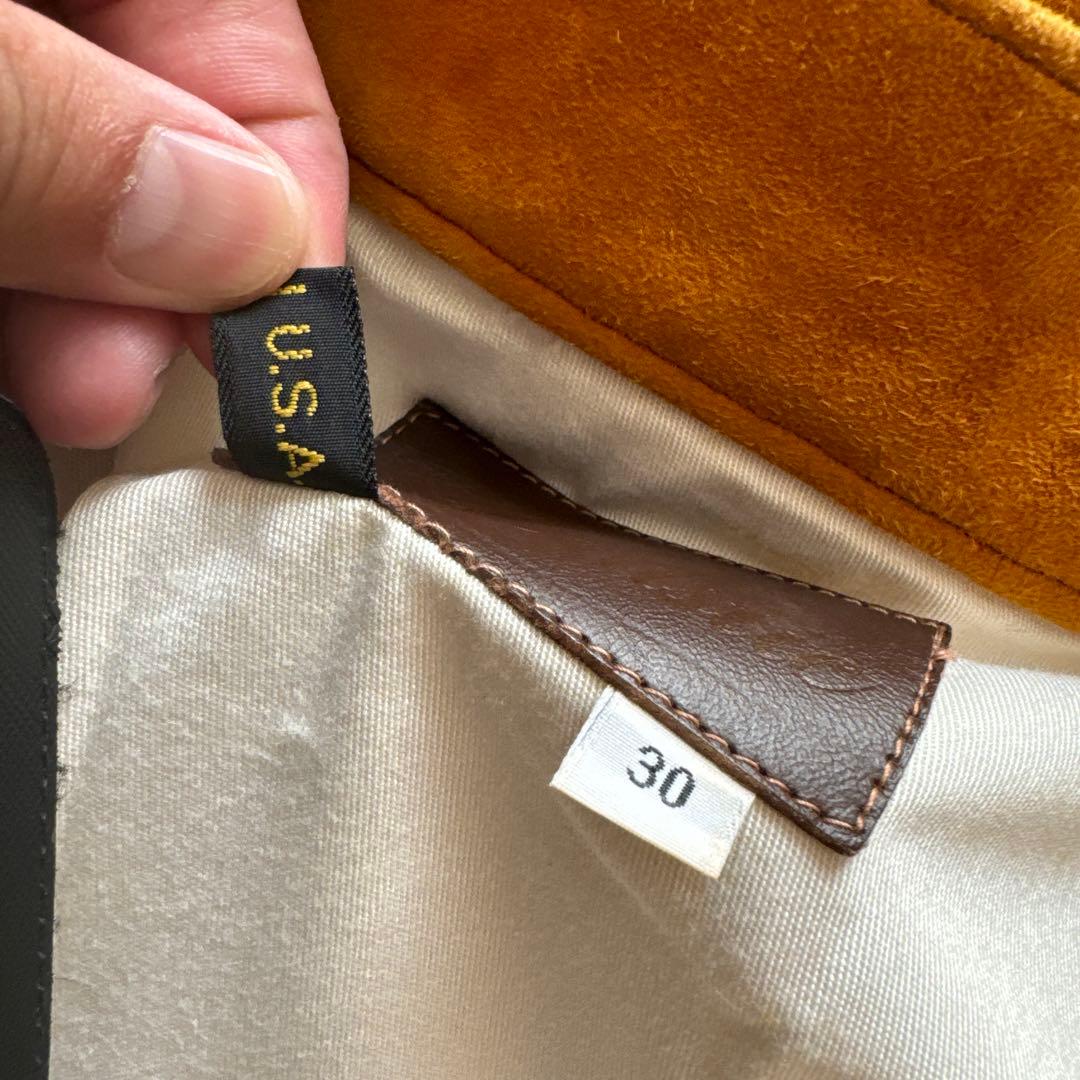 鹿皮ディア革ボトムツインズアコースティック　アメリカ製ロストワールド工場製　革柔