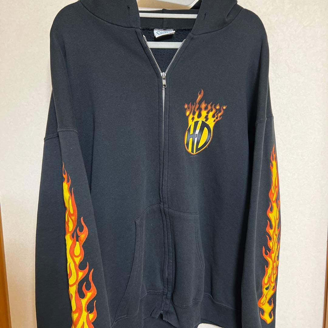 SANTEE XL フレイムデザイン パーカー　ハーレーダビッドソン希少