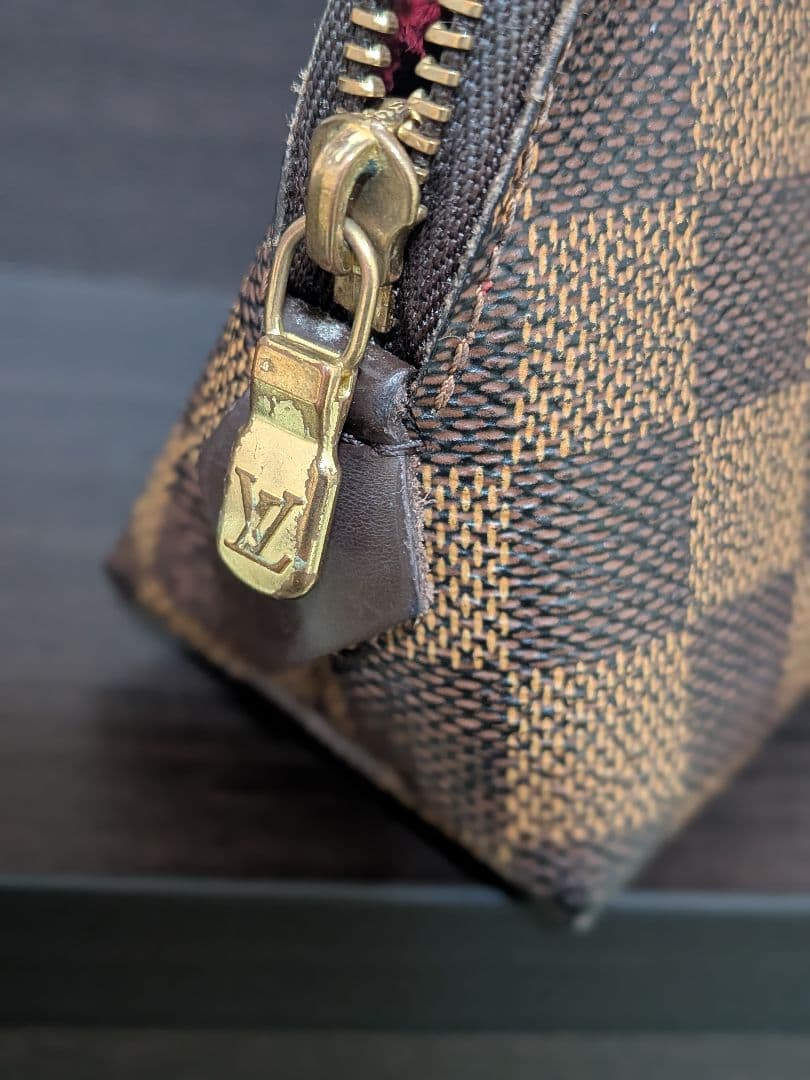 【LOUISVUITTON】ダミエ ポシェット コスメティック PM 化粧ポーチ
