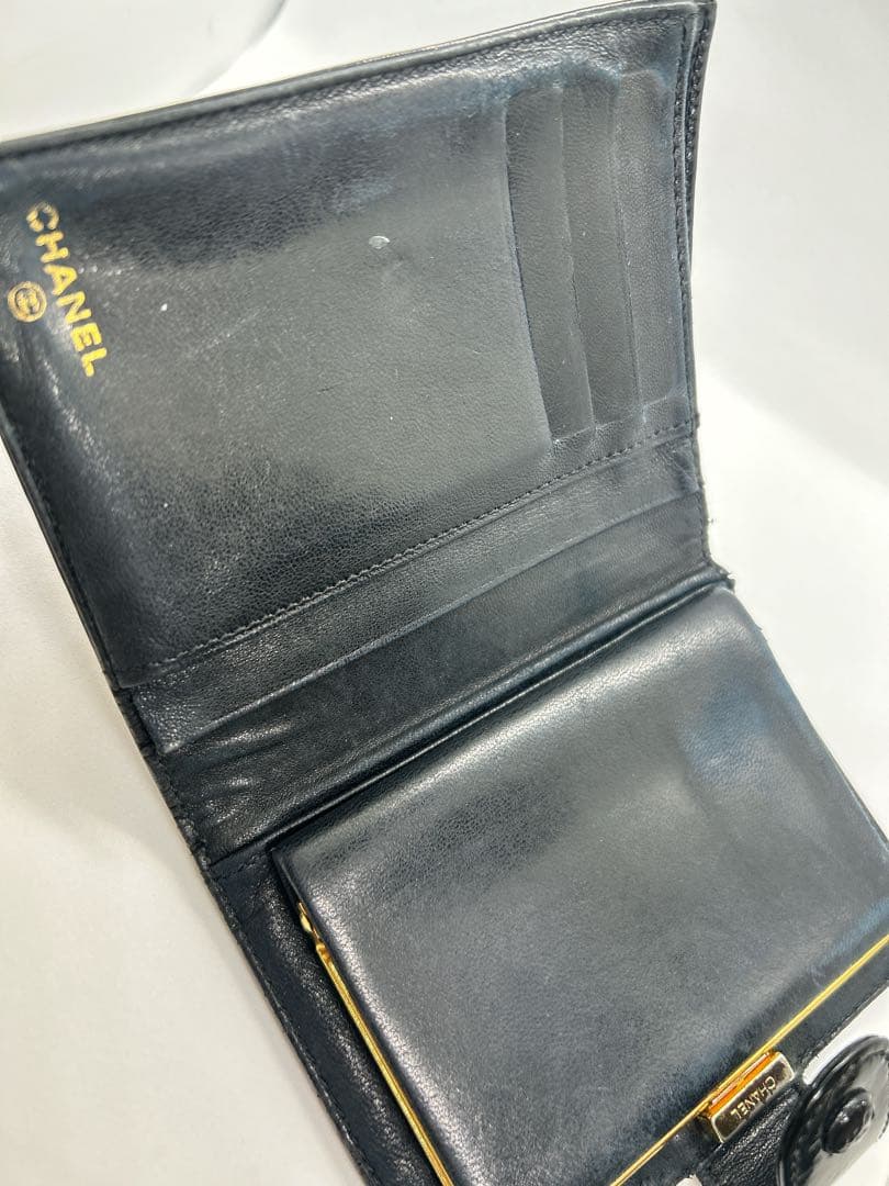 CHANEL シャネル ココマーク コンパクトウォレット　折り財布/715