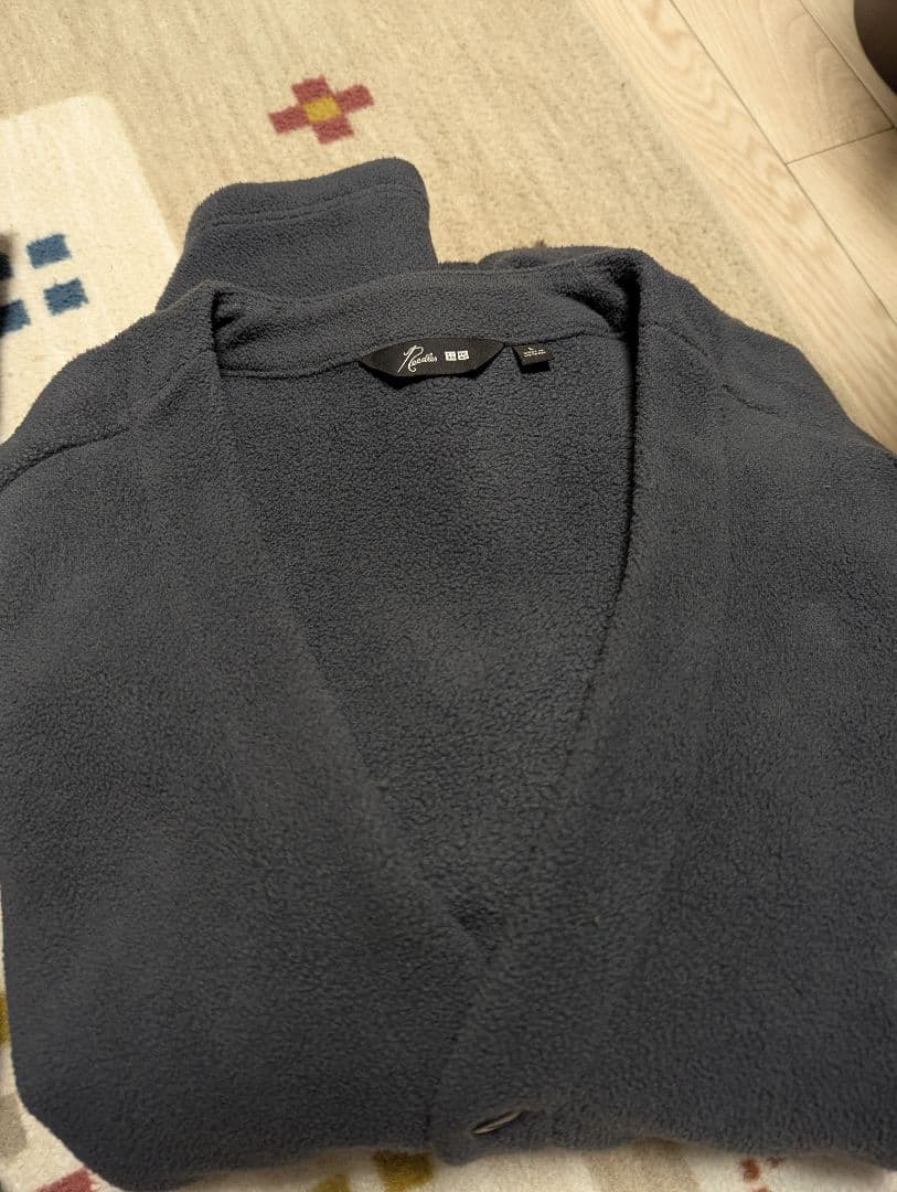 needles ユニクロコラボ　グレーカーディガンワイドパンツ2点　セットアップ