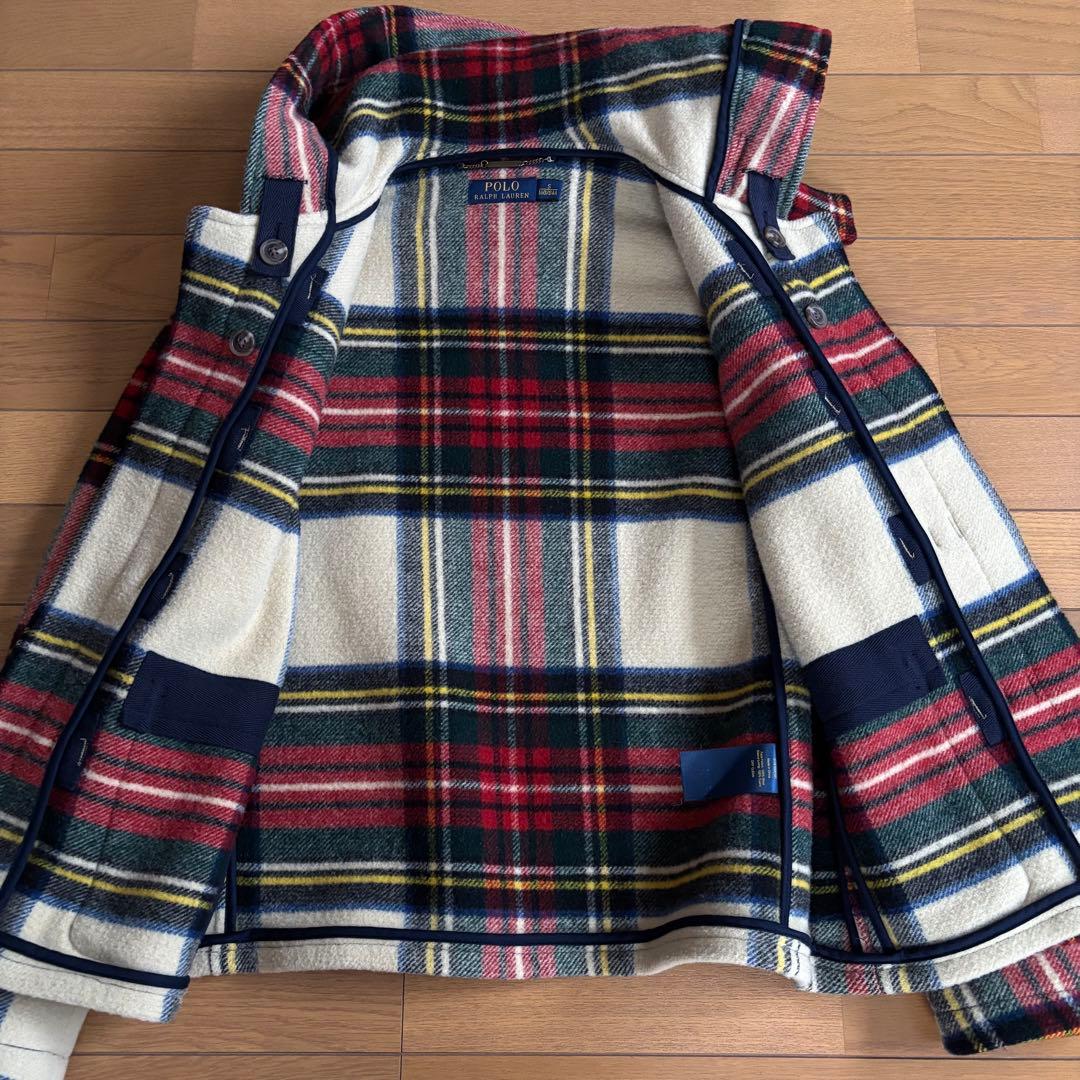 POLO RALPH LAUREN ダッフルコート タータンチェック ショート丈
