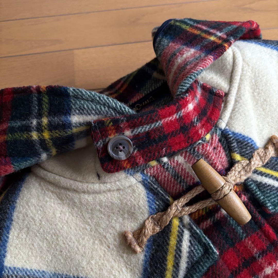 POLO RALPH LAUREN ダッフルコート タータンチェック ショート丈