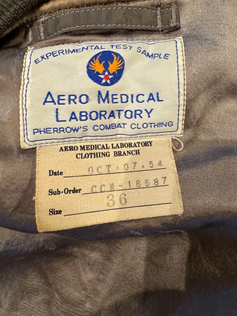 フェローズ PHERROW'S MA-1 CCM-18587 ※修正箇所あり