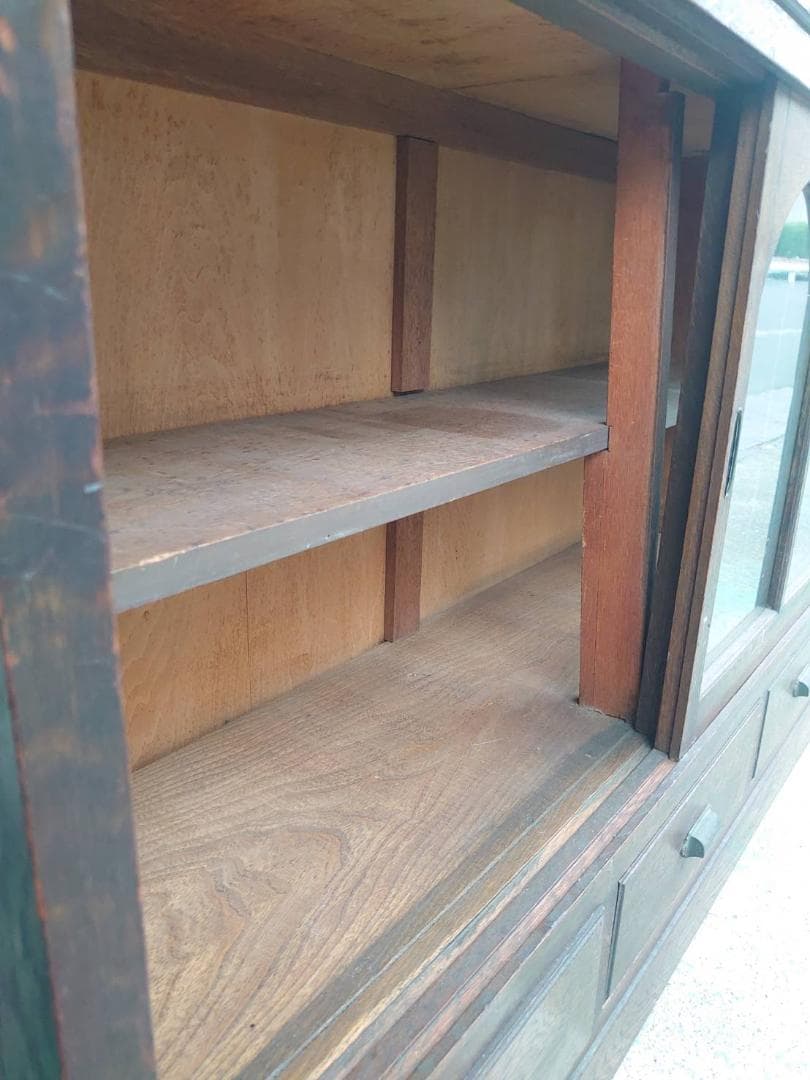 【絶品！】昭和アンティーク家具　昭和レトロ　旧家　発掘　ガラス戸　古材