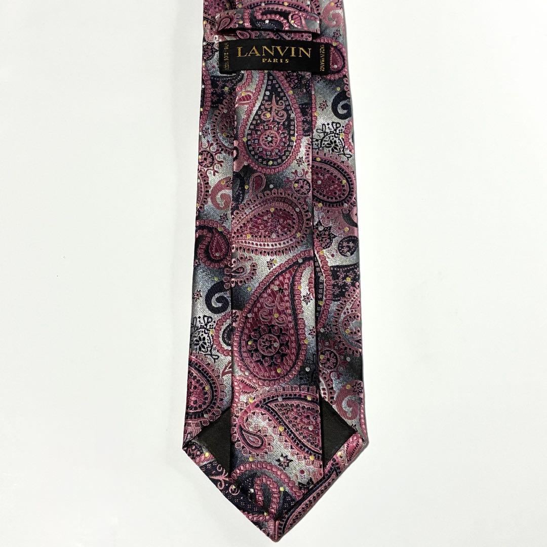 3794✨極美品✨ランバン ネクタイ ペイズリー 水玉 ピンドット