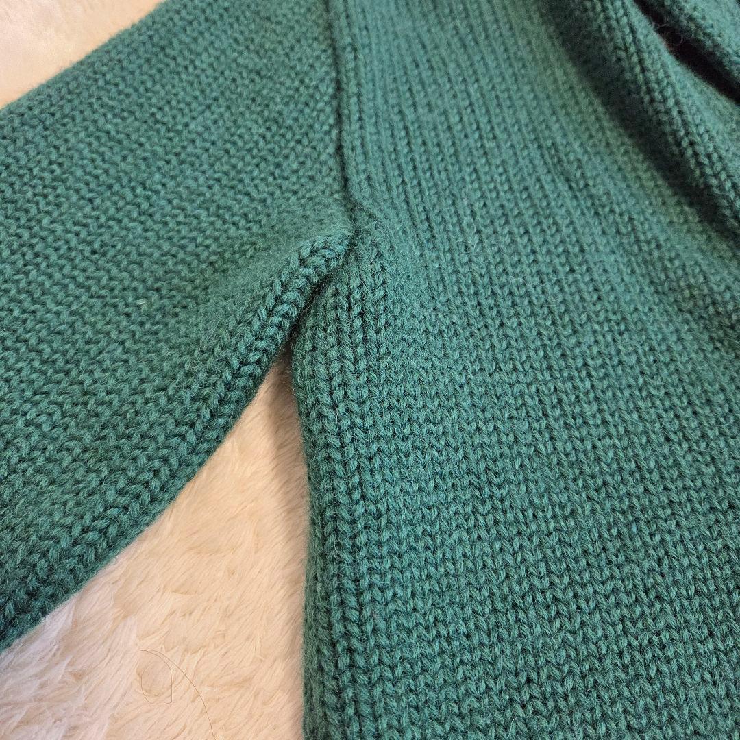 極美品　RRL　ショールカーディガン　グリーン　ラムウール　ウール　XS