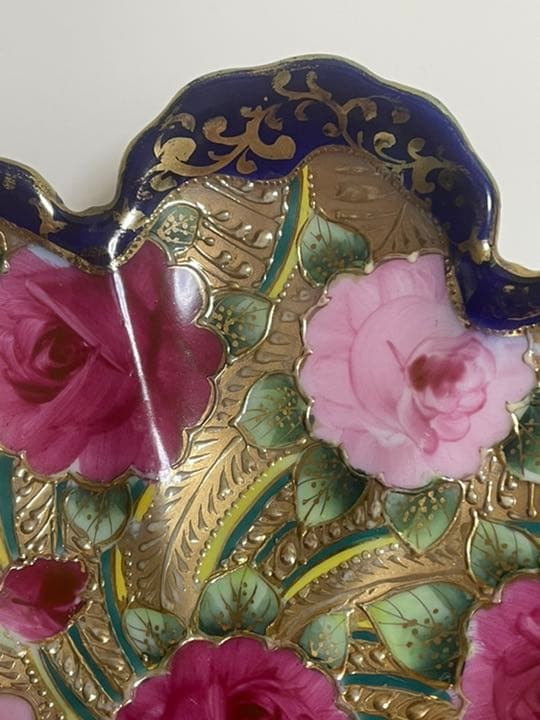 オールドノリタケ　菓子鉢　金瀬戸マーク