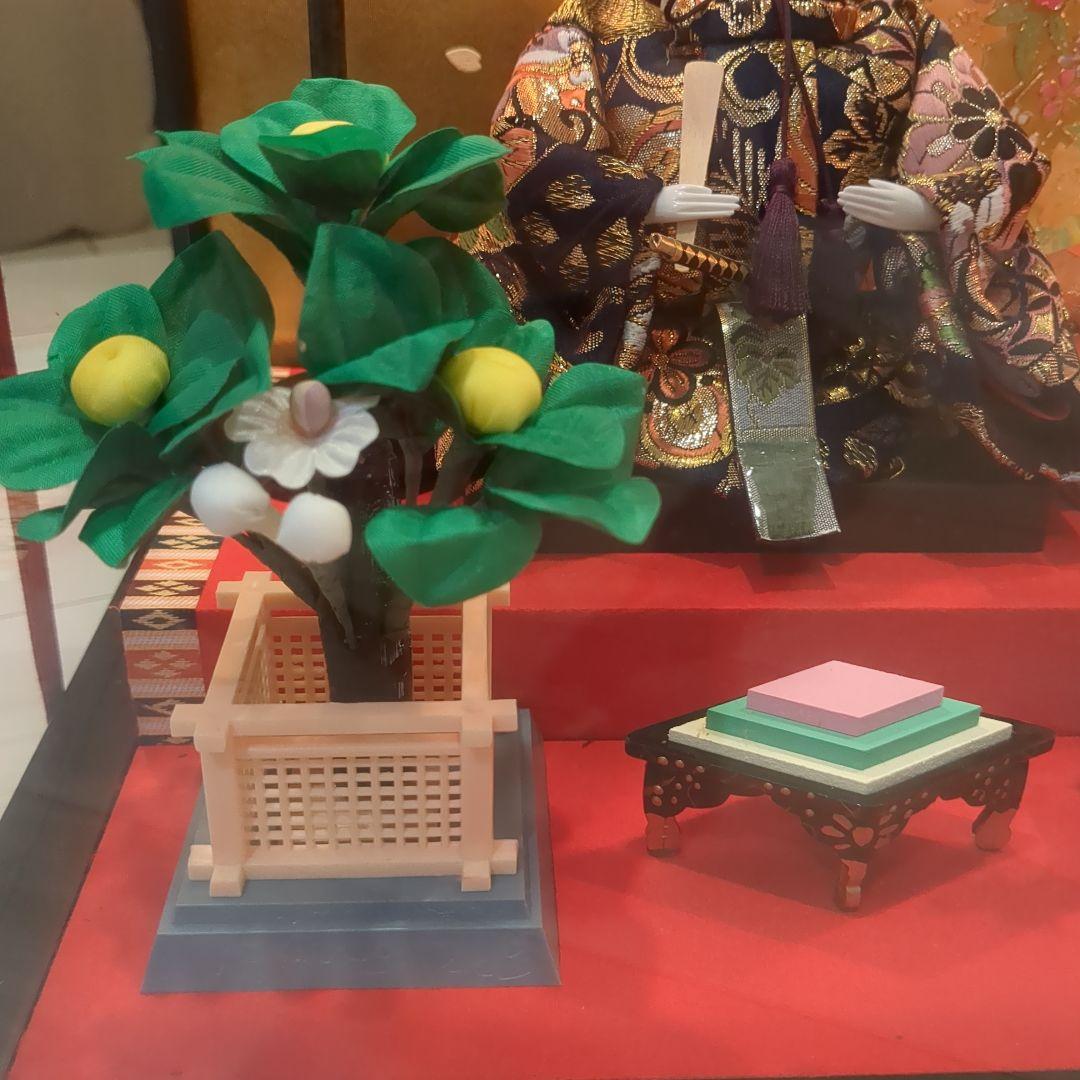 久月　よろこび雛　雛人形　お雛様　おひな様　ガラスケース　間口48cm