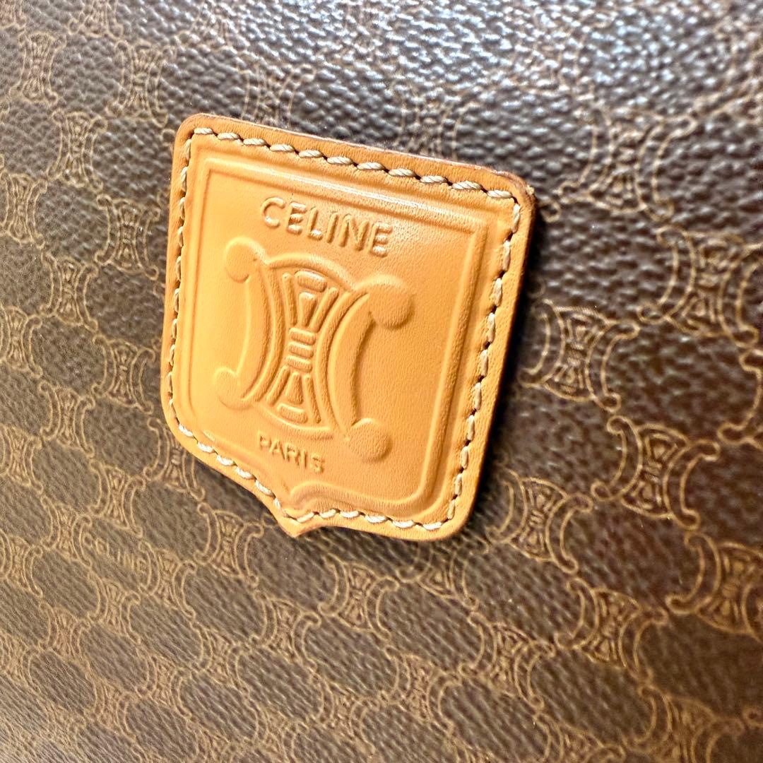 CELINE マカダム ボストンバッグ ヴィンテージ オールドセリーヌ