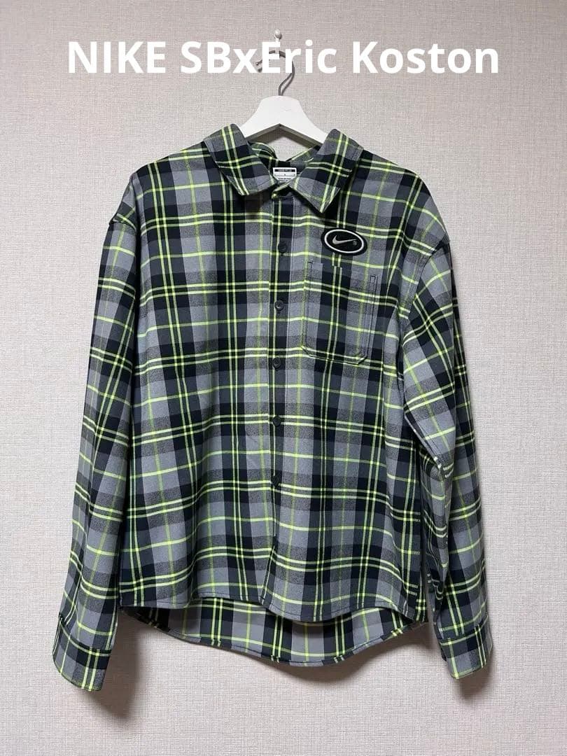 NIKE SBxEric Koston チェックシャツ Lサイズ新品未使用