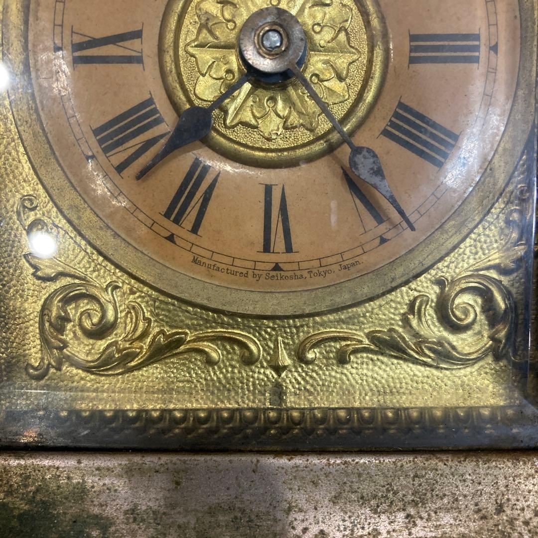 古い時計　ゼンマイ式