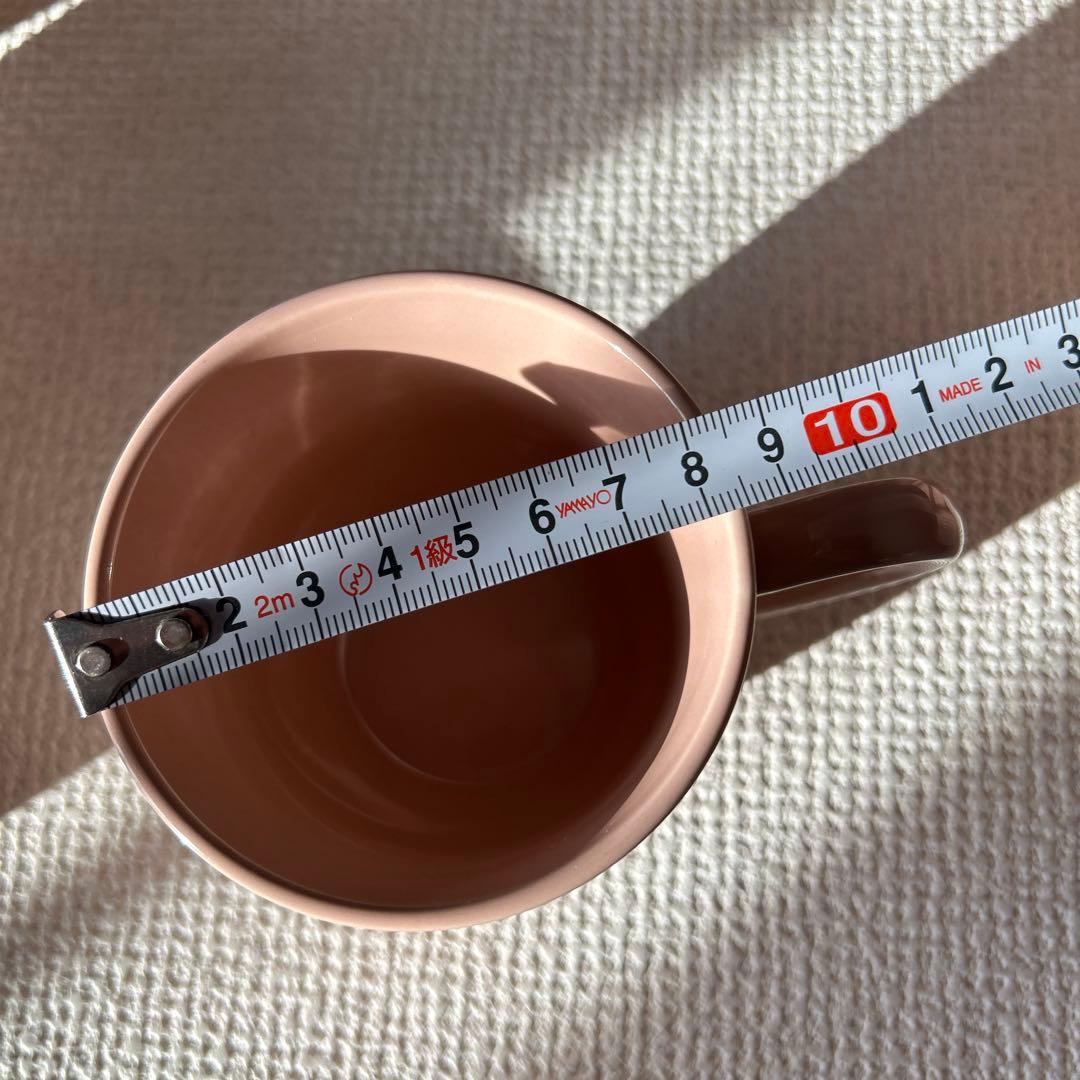 サーモンピンク陶器プレートセット　5客揃い　未使用