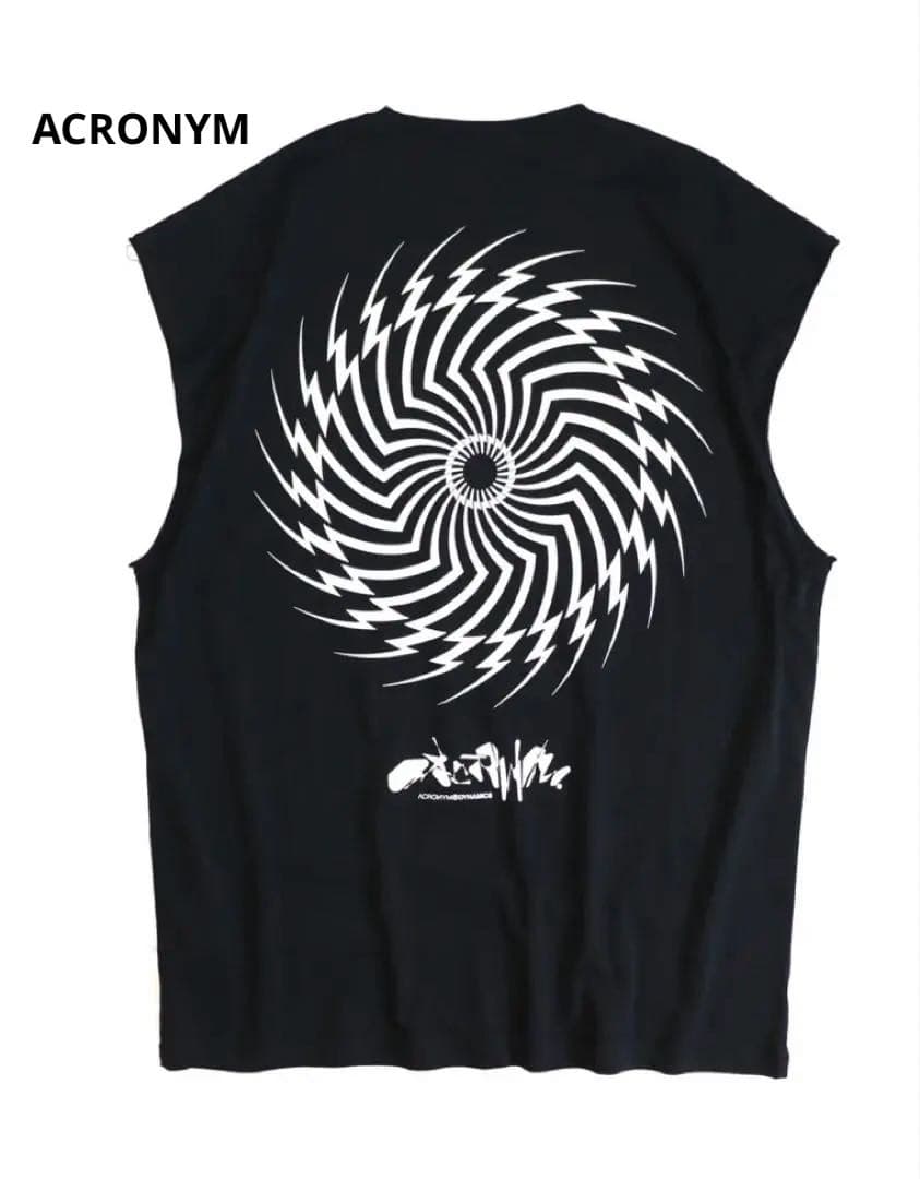 トップス ACRONYM PIMA COTTON SLEEVELESS T-SHIRT