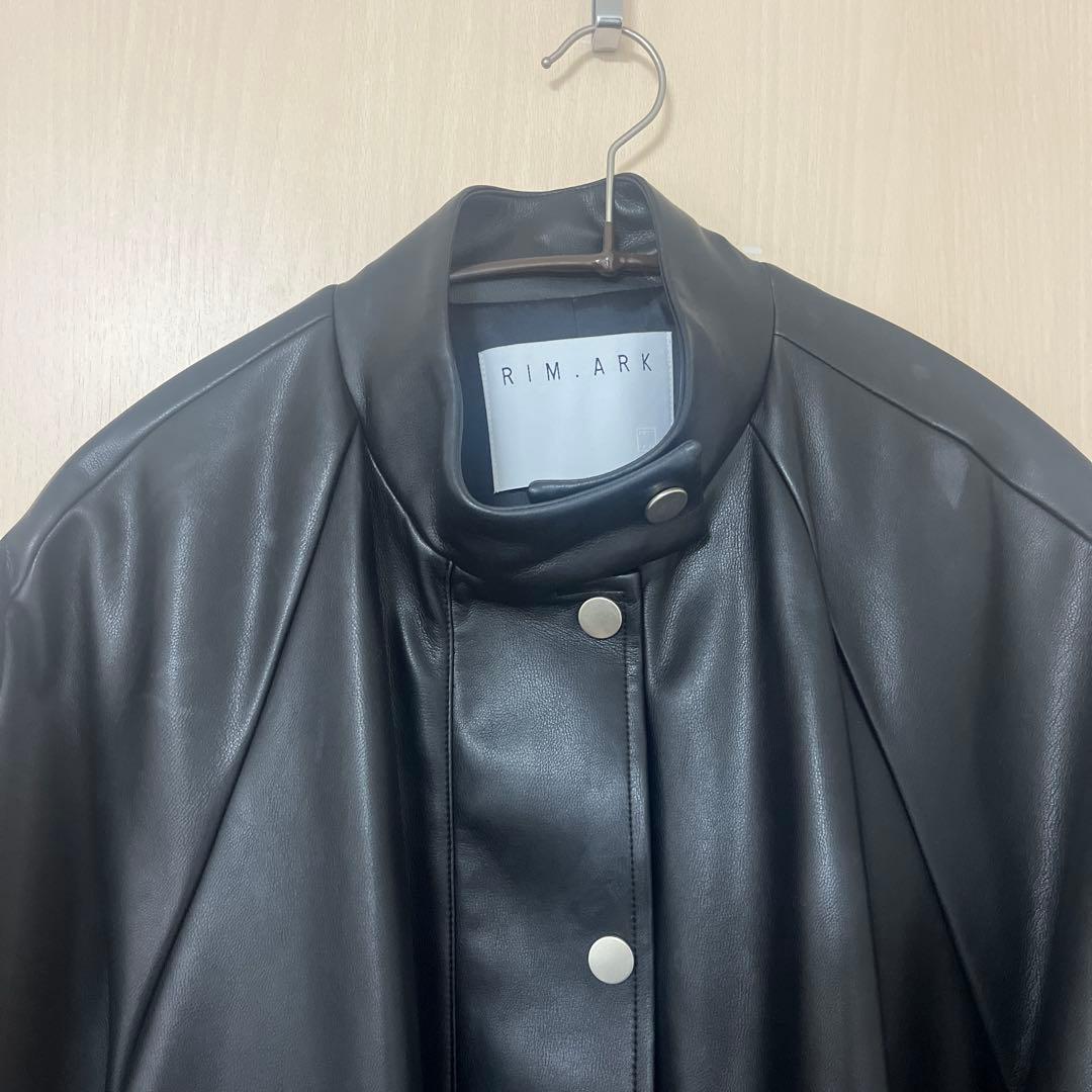 RIM.ARK ブラックレザージャケット