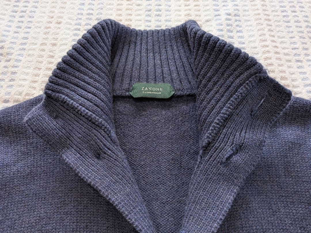 ZANONE ザノーネ キョート カーディガン48 ネイビー