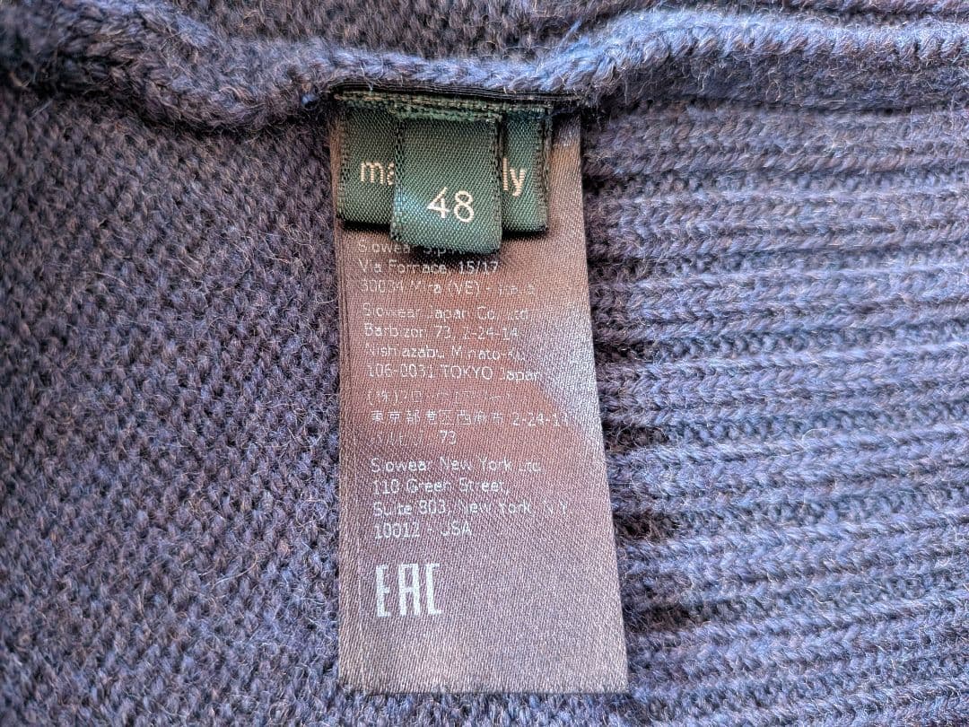 ZANONE ザノーネ キョート カーディガン48 ネイビー