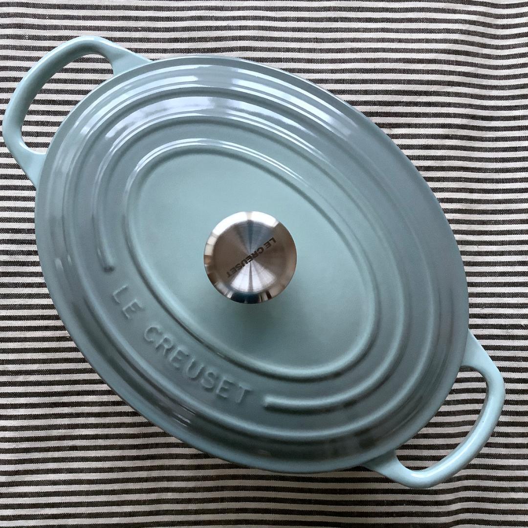 【ルクルーゼジャポン正規品】ココットオバル 25センチ シーソルト色