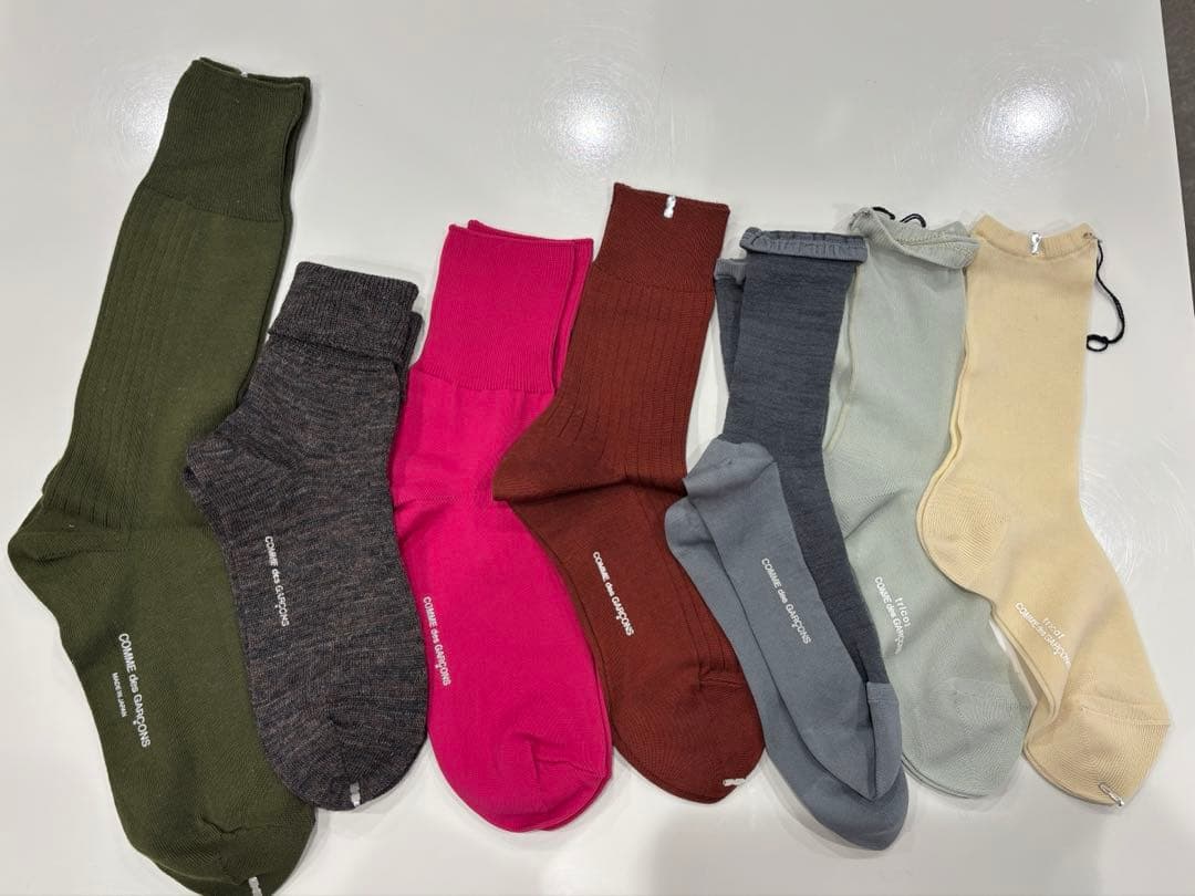 ［新品未使用］コムデギャルソンソックス 7足　まとめ売り　トリコ