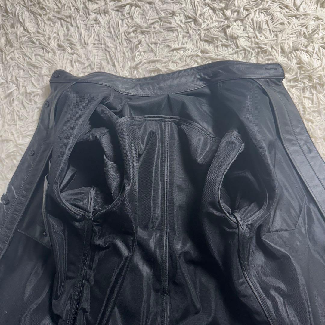 【美品】ヨウジヤマモト A.A.R ダーバン 牛革 シャツ ジャケット 黒 M