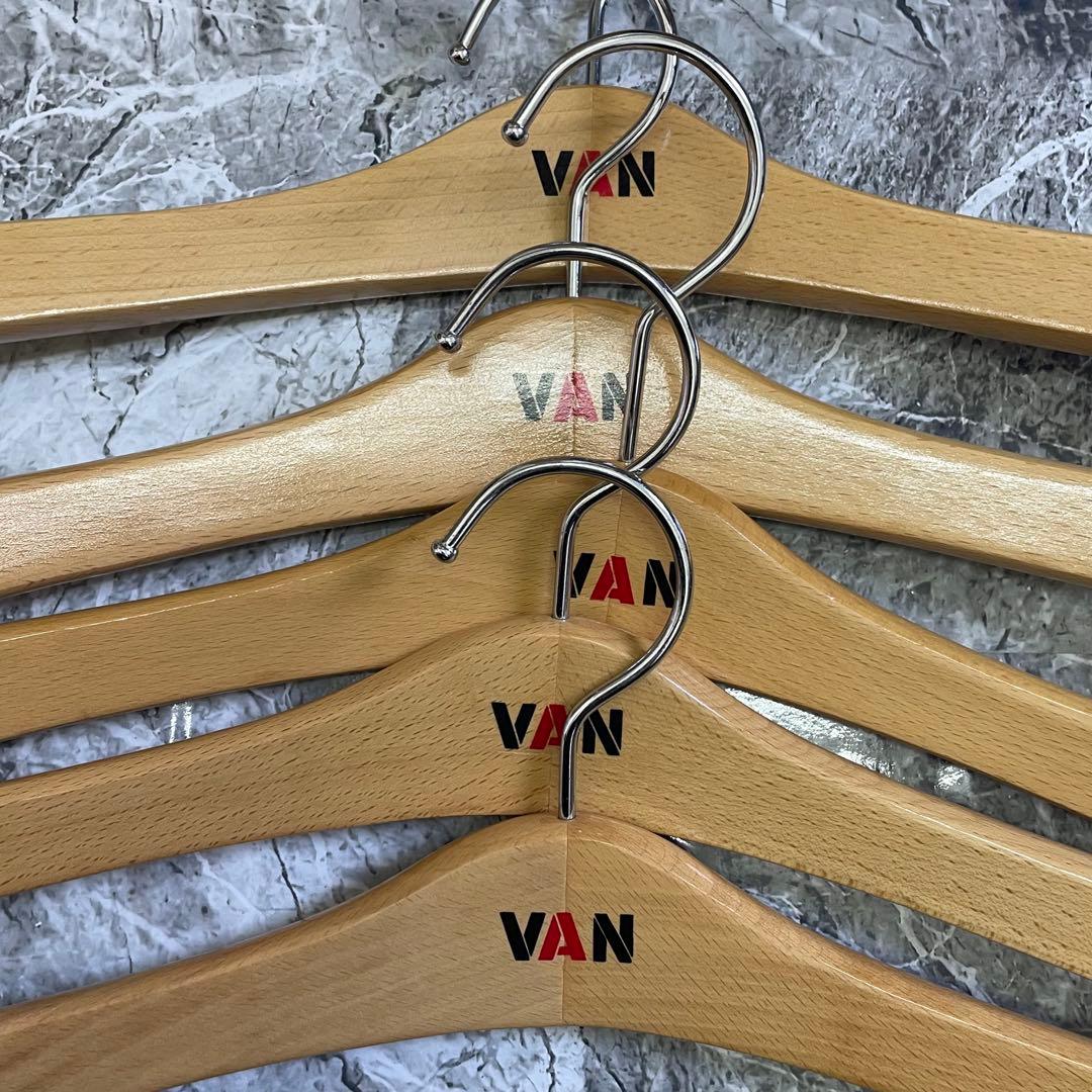 『レア』VAN JAC 木製ハンガー5本セット