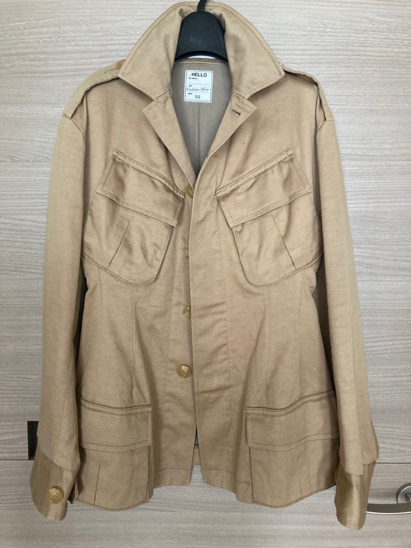 短期出品‼️マディソンブルーバギーサテン ミリタリージャケット 00サイズS