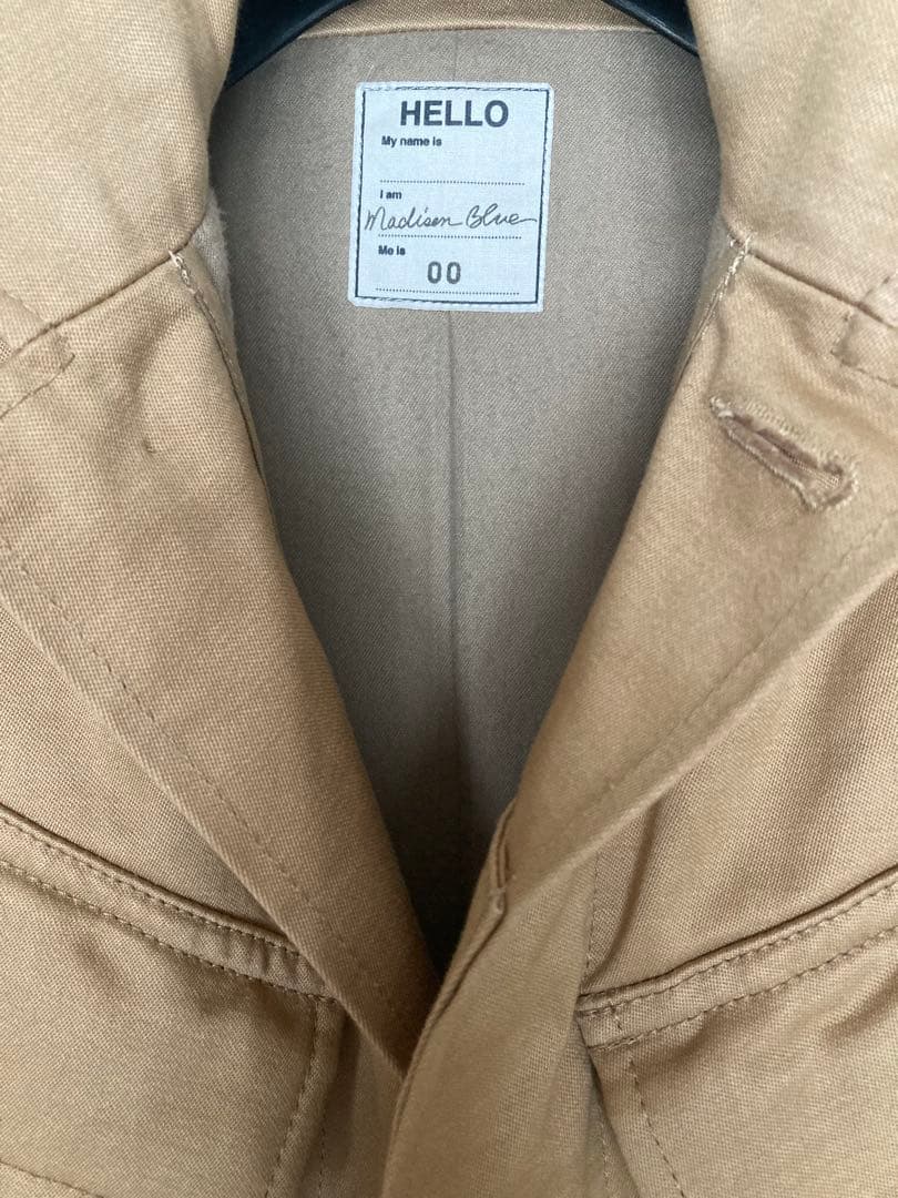 短期出品‼️マディソンブルーバギーサテン ミリタリージャケット 00サイズS