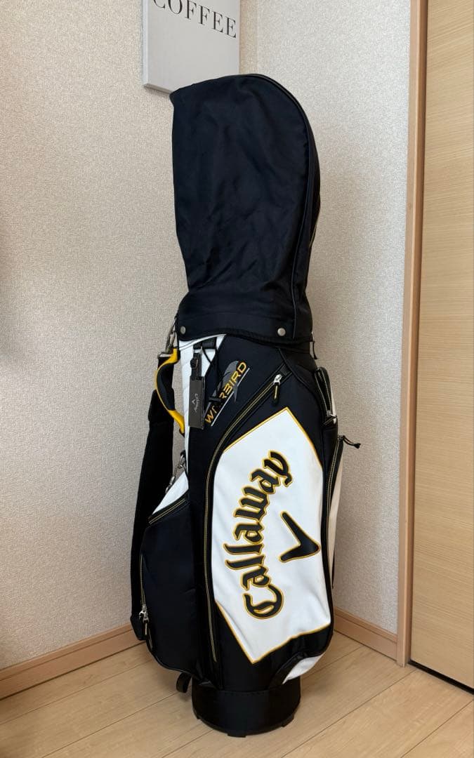 Callaway Warbirdキャディバック　ホワイト/ブラック/イエロー