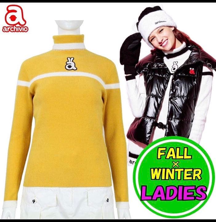 アルチビオ archivio ニット　スカート　セットアップ　ゴルフウェア