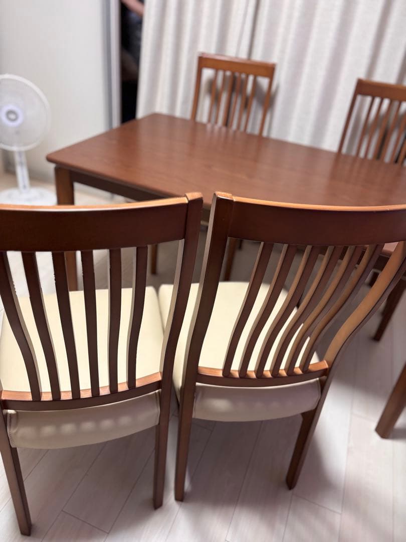 ※Sky様用【直接取引】ニトリ インテール2 MBRテーブル&チェア4脚セット