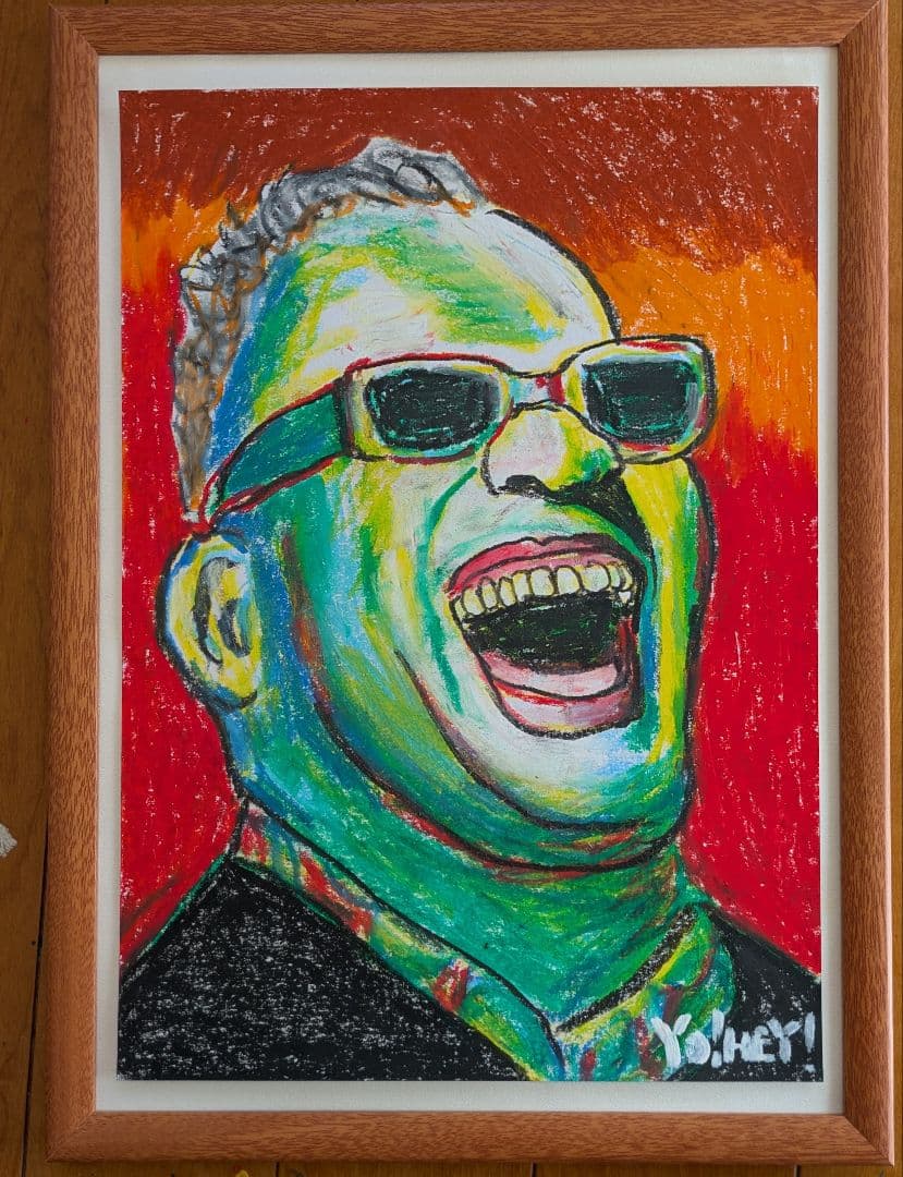 Yo!hey! 笑顔の肖像画 カラフル レイ・チャールズ